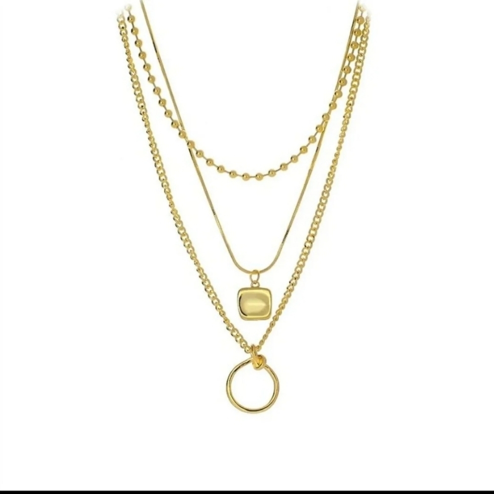 SALE Gold Multi Layer Necklace